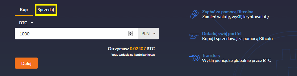 inpay sprzedaj btc